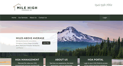 Desktop Screenshot of milehighmgmt.com