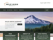 Tablet Screenshot of milehighmgmt.com